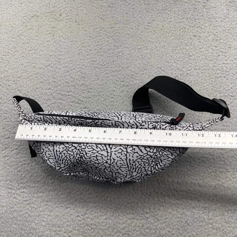 Nike Air Jordan Crossbody  9B0533-G3A Grey Elephant Print Waist Pack Fanny Bag
